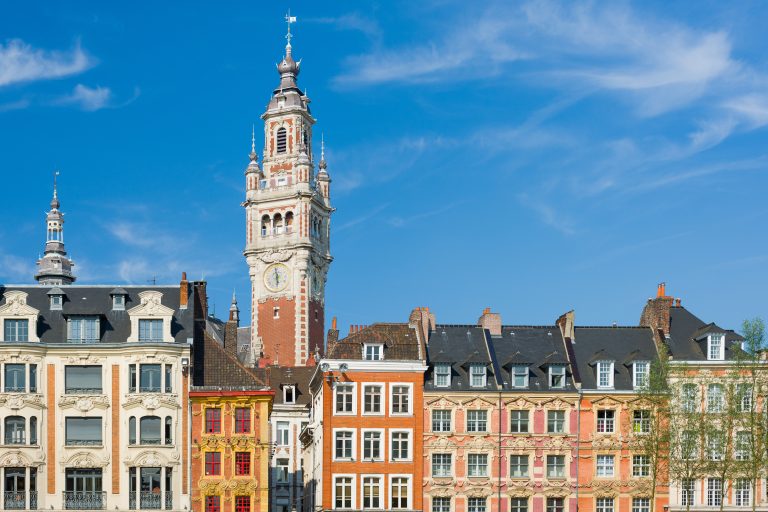 View on chamber of commerce in Lille